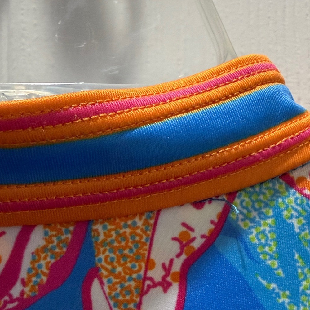 Gretchen Scott Designs Blue and Orange Tropical Dress - Picture 7 of 7